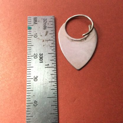 18g tapered silver blade hoops - Image 2