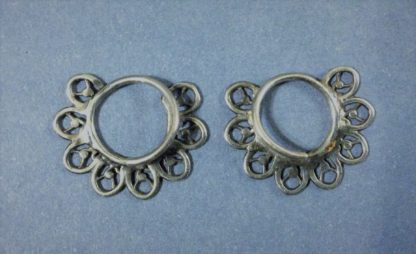 18g tiny silver filigree blades - Image 2