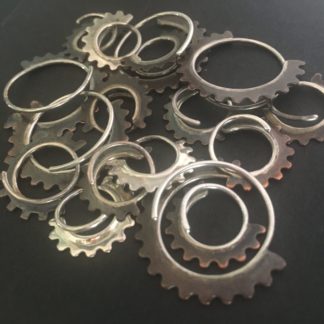 Clearance: Single 18g gear hoop earrings (assorted)